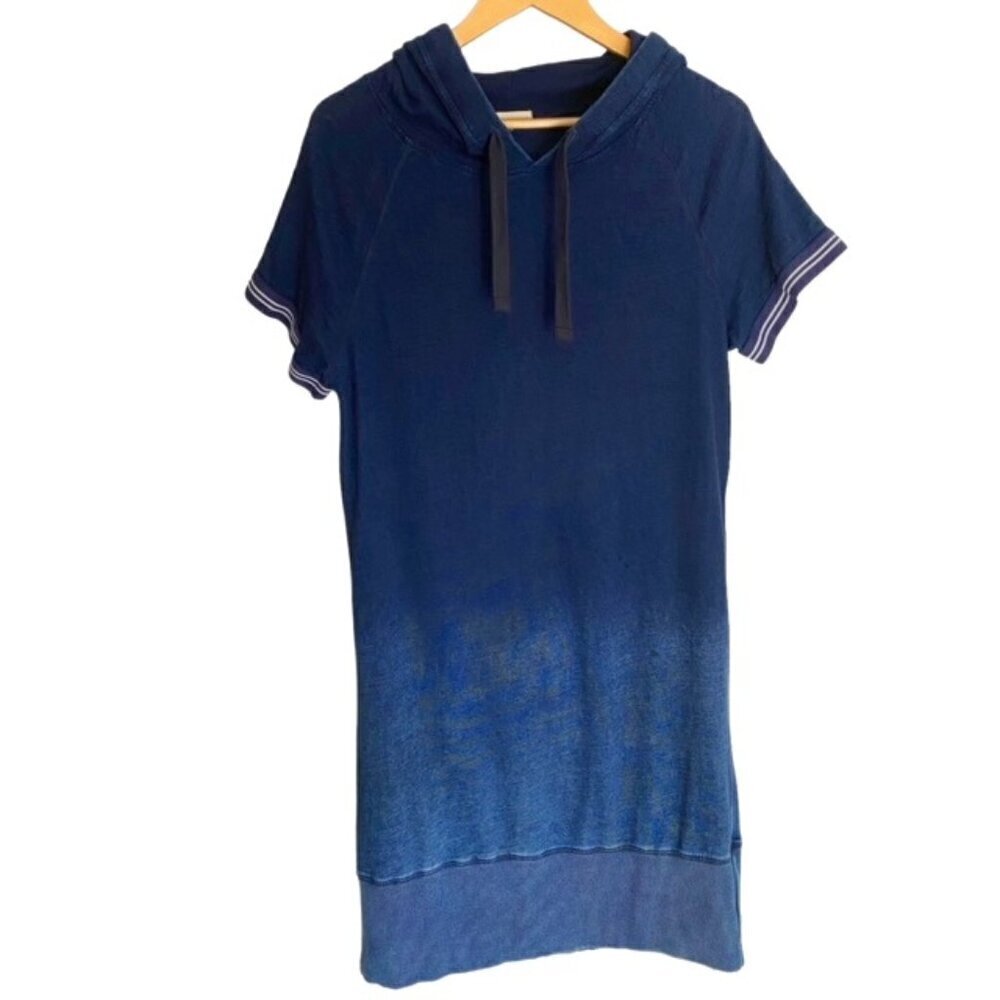 Standards & Practices Tori Hooded Indigo Knit Dre… - image 2